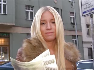 Cute teen fucks stranger in Prague