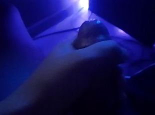 Big White Cock in Neon Light