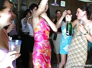 Charming amateur sucks off a priest at a wedding after party and gets screwed hardcore