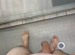 स्नान, पिस्सिंग, अव्यवसायी, बड़ा-लंड, एकल, लंड