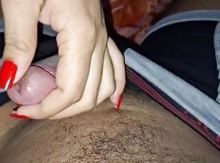 my stepmother likes to touch my cock