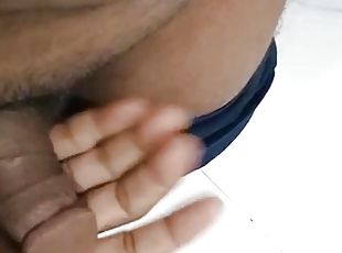 Sexy indian daddy playing with his smooth dick 