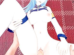Aqua gets creampied by Konosuba uncensored hentai