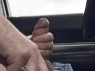 Almost caught masturbating in a busy parking lot
