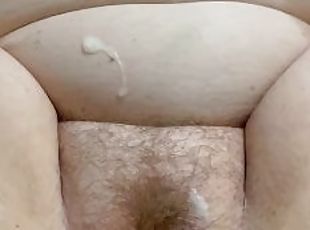 THICK BUSTY BBW FUCKED MISSIONARY CUMSHOT ON FAT HAIRY PUSSY AND BELLY