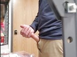 Watch my cock get stroked at work