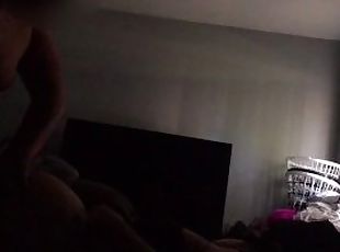stepmom lets me jump in bed after stepdad fucks her before work for a quick cum before school