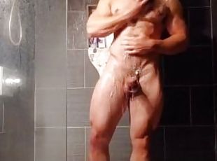 bagno, amatoriali, cazzi-enormi, hardcore, gay, seghe, doccia, solitari, muscolosi, reali