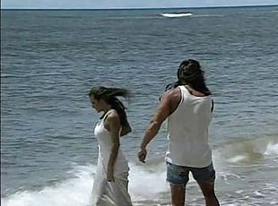 Formidable beach fuck with stunning brunette lady Asia Carrera