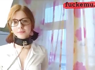 Mature teacher with glasses gives blow job then gets fucked