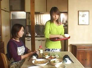 Sweet Japanese sweater girl makes love to a married man