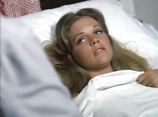 Gorgeous Retro Star Candice Rialson Laying Topless On a Hospital Bed