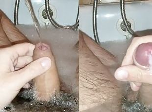 Pissing On My Body and Cum in the Bath