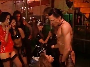 Costume party with strippers banging dudes