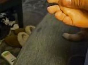 Wife foot rub POV
