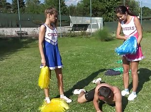 Cheerleader kicking fun by Femdom Austria