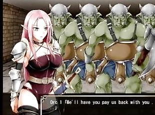 lilipalace hentai RPG - 4 orcs at the same time!?