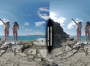 Matty And Josie Kayaking On Vacation Hiking Nude On Abandoned Island