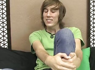 Skinny twink Kurt Starr has hot anal play and solo jerking off