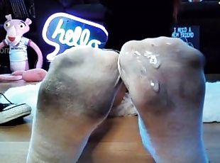Now you gonna clean it with your tongue  Cum on dirty stinky socks