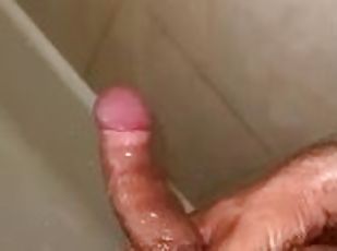 bañando, masturbación, amateur, polla-enorme, italiano, ducha, a-solas, realidad, polla