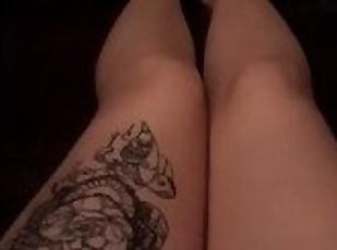 dilettant, babe, erotisch-mutti, füße, rothaarige, allein, tattoo