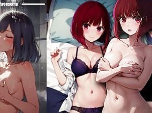 Oshi no ko Hentai Joi - Unexpected threesome with Kana and Akane ~ ????