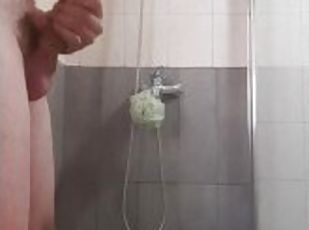 Shower cumshot