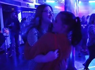 highschool vacation lesbian pussy train and strapon fuck party on cruise