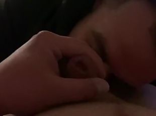 I sucking his dick until cums coming to my mouth.