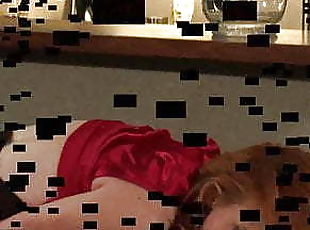 chatte-pussy, babes, rousse, mère, face-sitting, femme-dominatrice