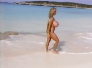 groß-titten, strand, große-brüste