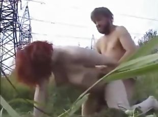 Young slut fucks with a bearded old man