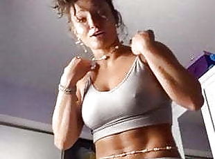 Jade Chynoweth with pokie nipples in her underwear