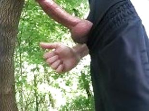 Teen Cock Explodes in Public Forest