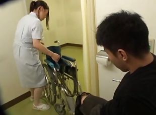 Quickie fucking between a lucky patient and a cock hungry nurse