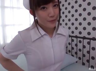 enfermeira, cona-pussy, chupanços, hardcore, japonesa, casal, meias, langerie, depilada, cowgirl
