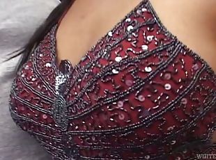 Indian bitch gets her shaved crotch pounded from behind