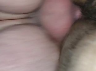 fucking the wife,s hairy pussy with cock ring and head gland ring