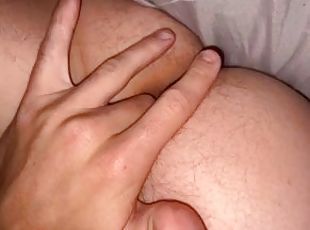 amador, maduro, pénis-grande, gay, dedos, ejaculação, sozinho, buraco-de-cu, pénis