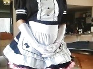 Caturday Dress Up Butt Plugged Maid