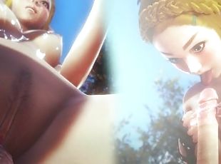 [LEGEND OF ZELDA] Zelda's beautiful pussy banged (3D PORN 60 FPS)