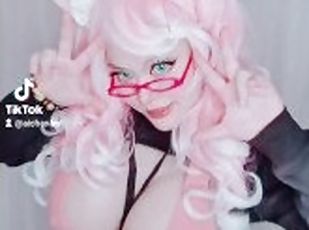 pink hair egirl mmd dance meme gamer streamer hot asian girl