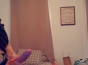 Huge Cumshot Before Going Out to the Bars