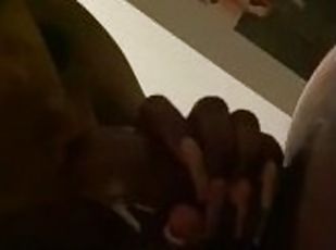 Ebony sucking dick from scratch in hotel