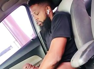 Coogie Supreme Jerking Off With Pocket Pussy In Fast Food Drive Thru while the cashier watch