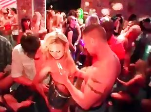Hot body ladies laid by black dicks in night club