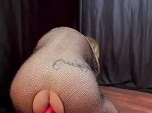 NATURAL CURVY - I fuck my ass with a big cock while Im doing videocall