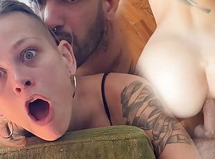 Sammmnextdoor - ""Wrong hole!!"" Butt she liked it. First time anal, rough and passionate couple fuck.