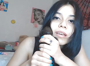mabalahibo, dyakol-masturbation, baguhan, laruan, latina, brazil, istaking-stockings, webcam, solo